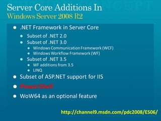 http://channel9.msdn.com/pdc2008/ES06/ 