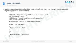 Supercharge PBCS with PowerShell | PDF