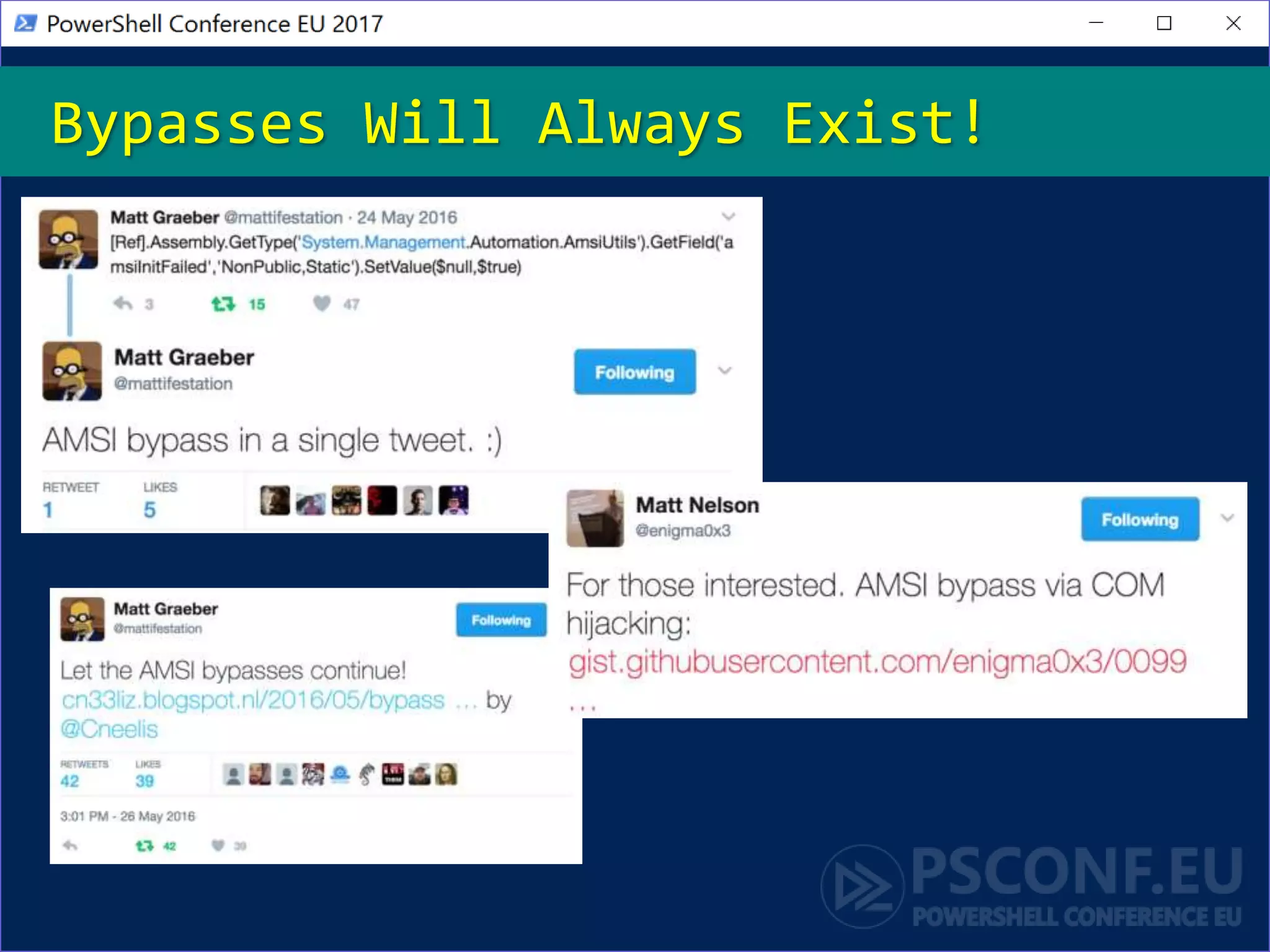 Bypasses Will Always Exist!
 