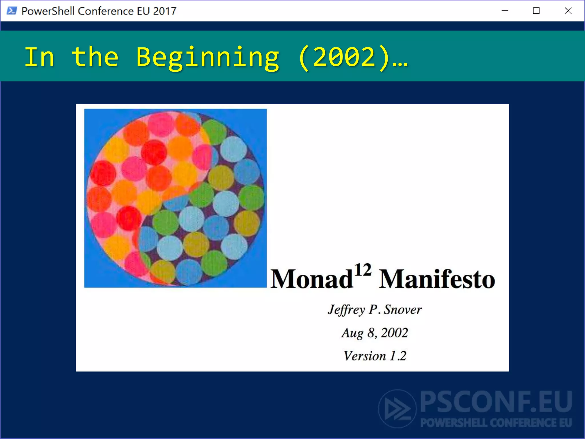 In the Beginning (2002)…
 