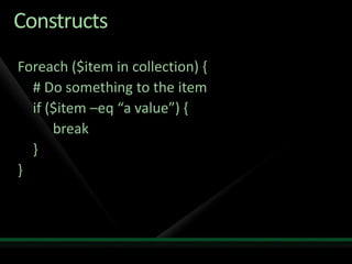 Powershell Tech Ed2009