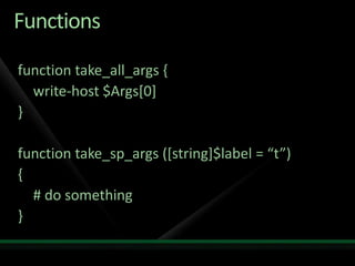 Powershell Tech Ed2009
