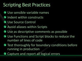 Powershell Tech Ed2009
