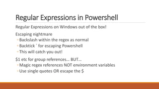 Powershell for Log Analysis and Data Crunching | PPT