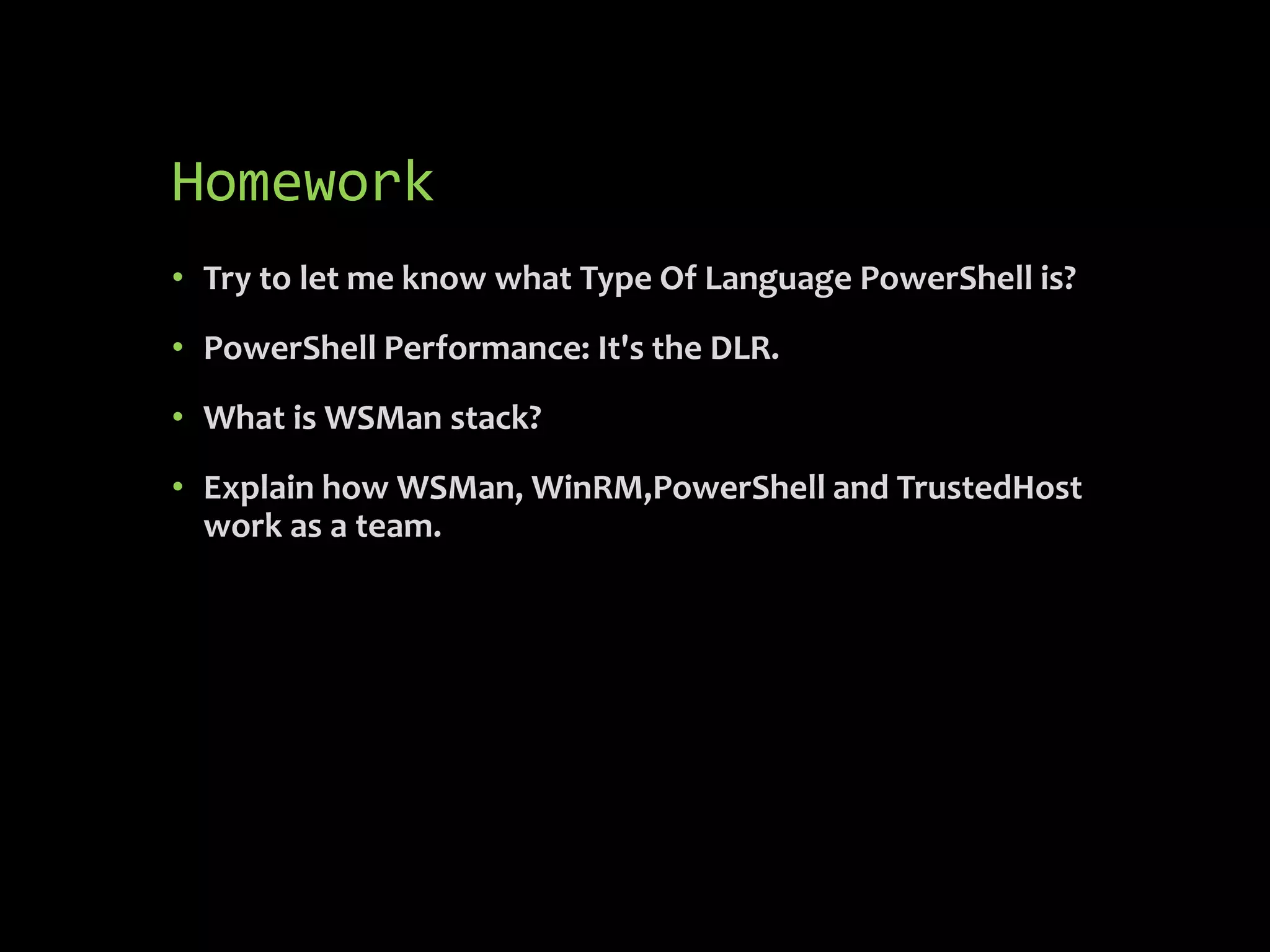 Power shell v3 session1 | PPT