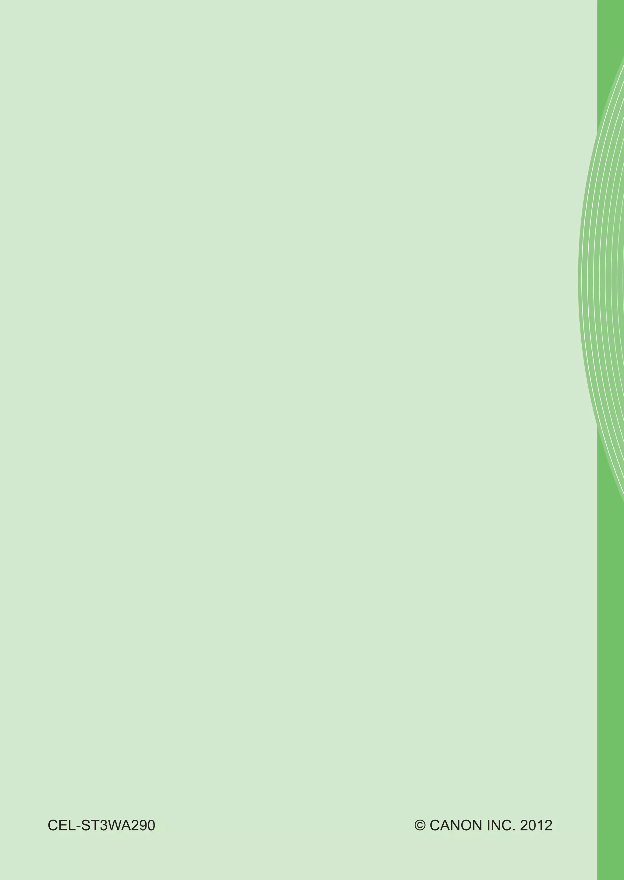 CEL-ST3WA290	 	 	 © CANON INC. 2012
 