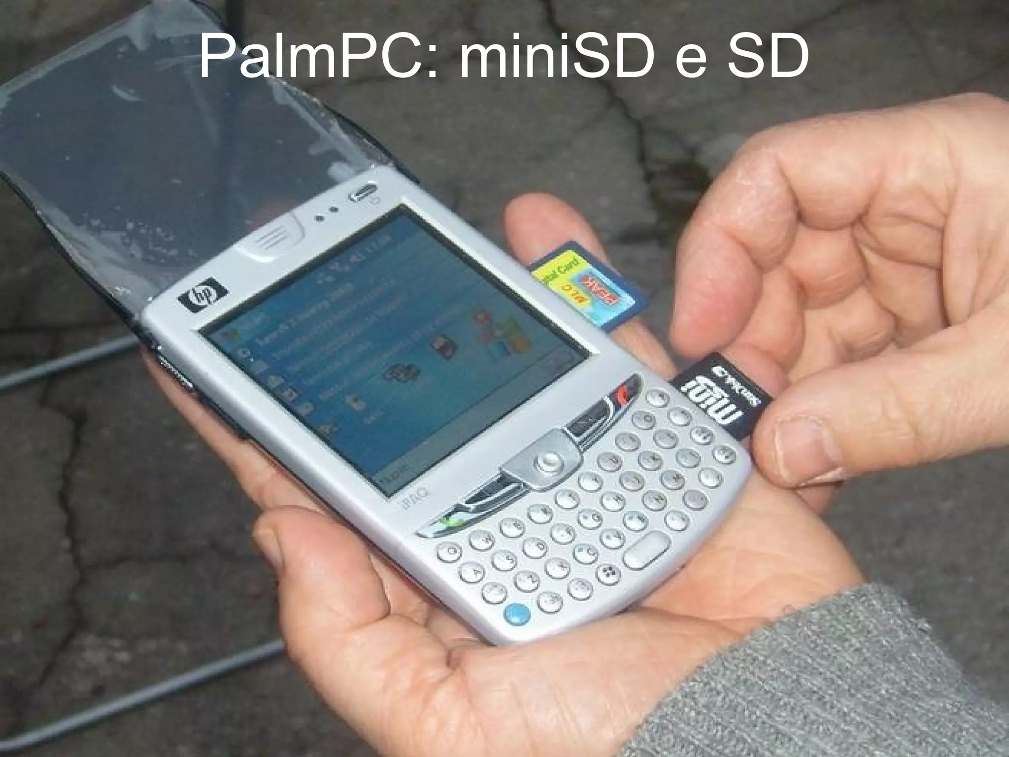 PalmPC: miniSD e SD