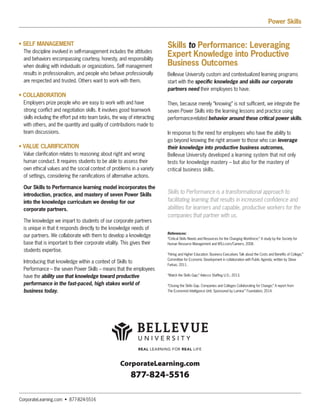 Skills Gap Solution - Bellevue University Power Skills | PDF