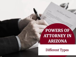 Powers of Attorney in Arizona 