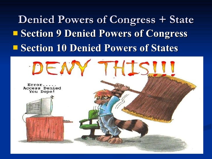 Powers Of Congress