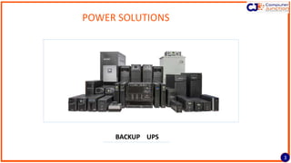 POWER SOLUTIONS
3
BACKUP UPS