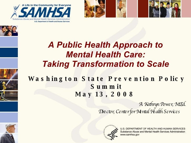 A Public Health Approach to Mental Health Care Taking