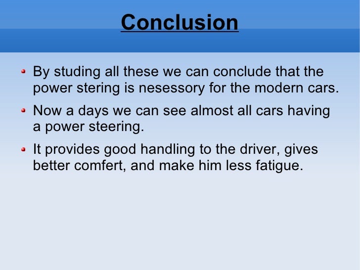 Power Steering