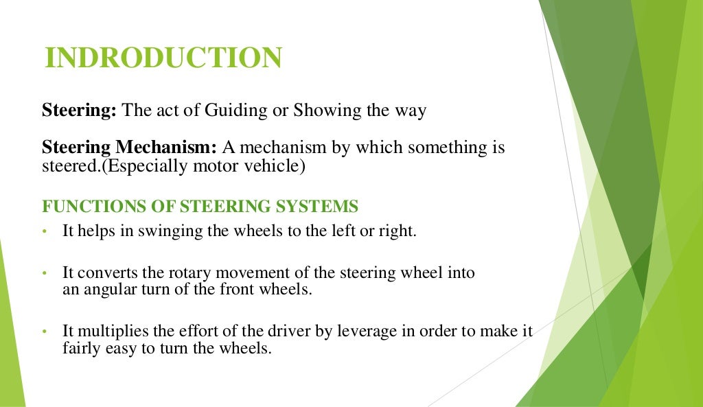 Hydraulic Power steering system