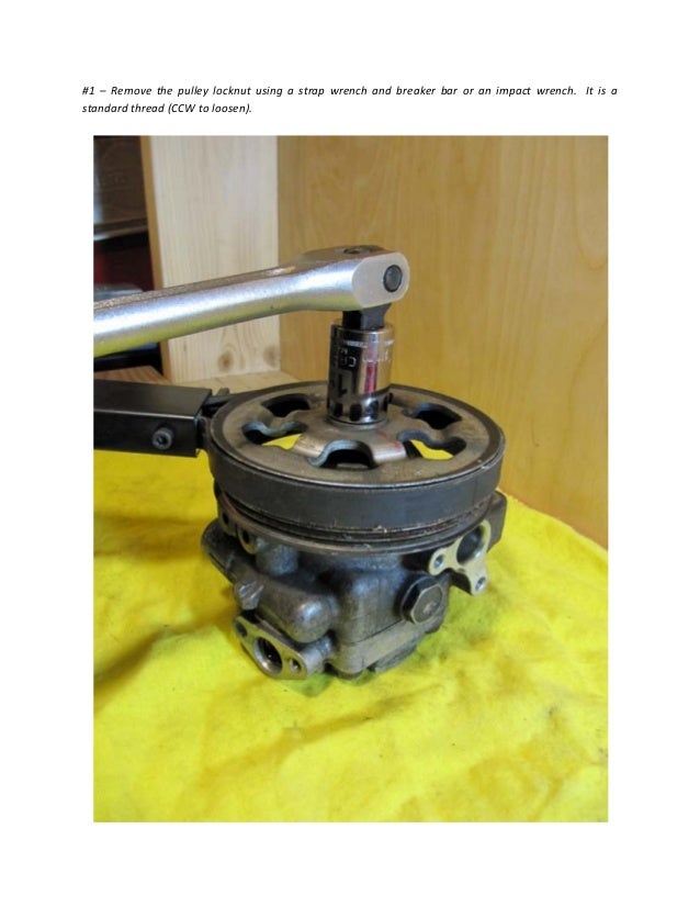 Power steering pump rebuild