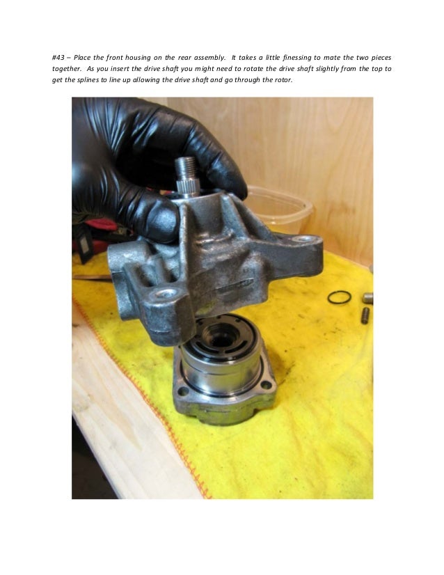 Power steering pump rebuild