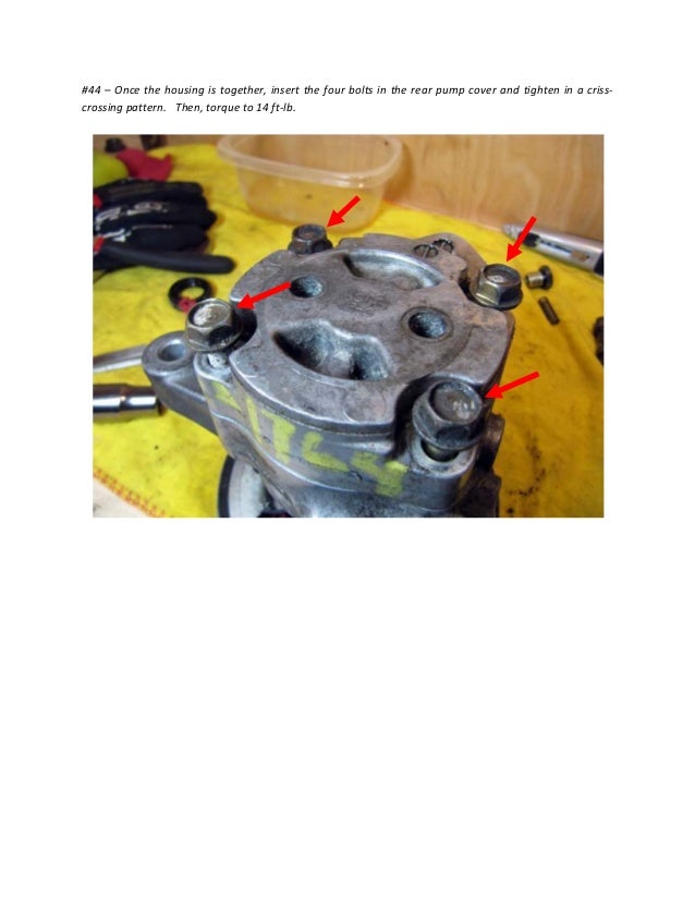 Power steering pump rebuild