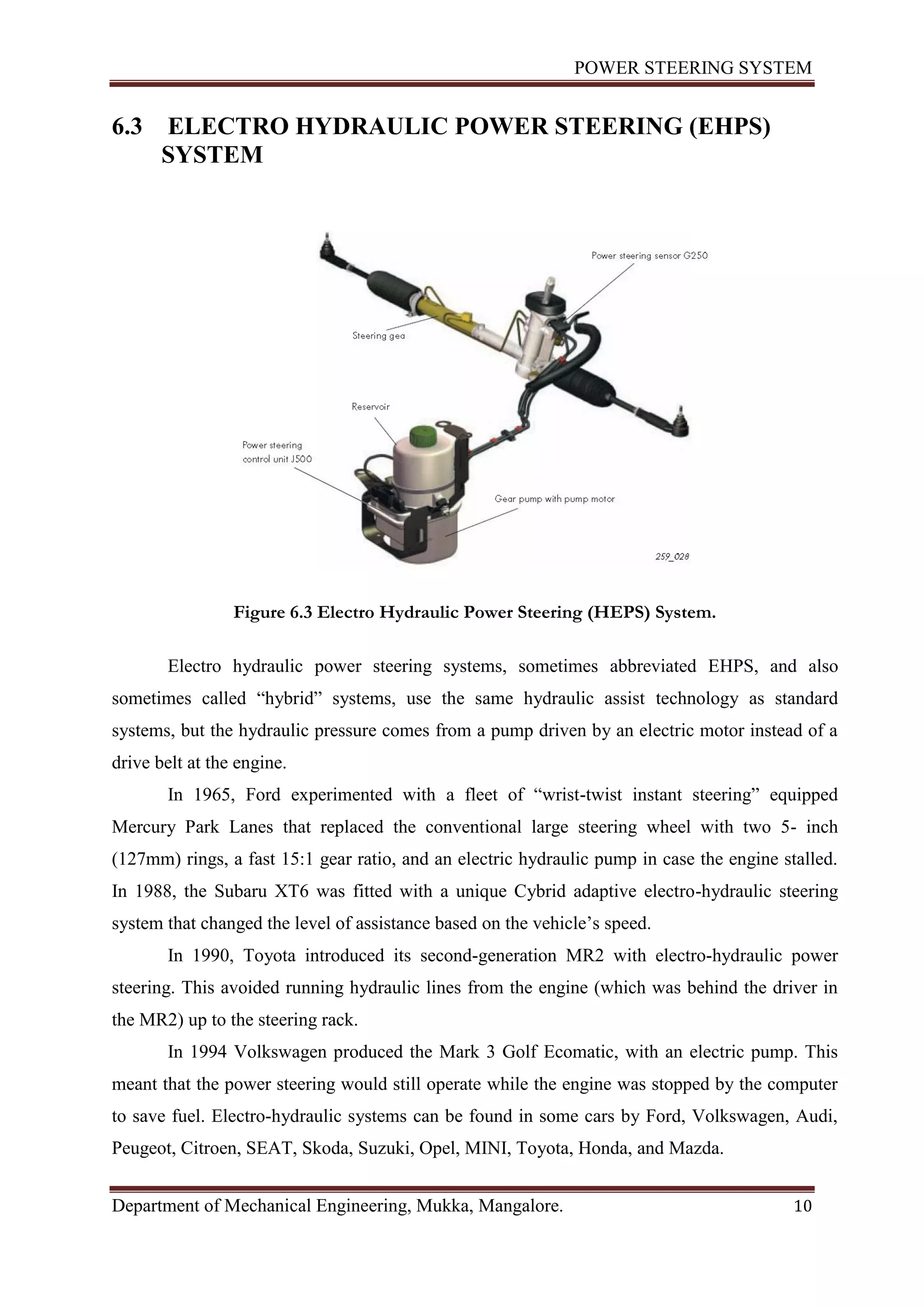 Power steering seminar report pdf download | PDF | Performance Cars ...