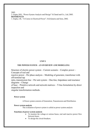 Power System Analysis! | PDF