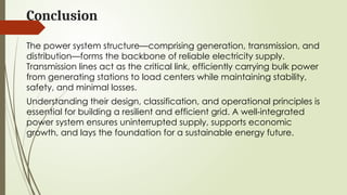 Overview of Power System Structure and Transmission Lines | PPTX