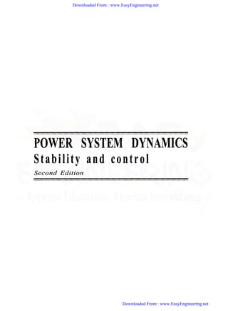Power System Dynamics Stability and control By K R Padiyar - By ...