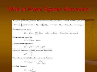 What is Power System Harmonics
 