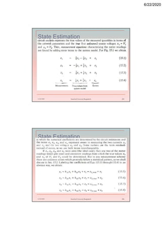 6/22/2020
State Estimation
6/22/2020 Stamford University Bangladesh 225
State Estimation
6/22/2020 Stamford University Bangladesh 226
 