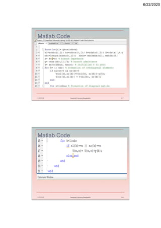 6/22/2020
Matlab Code
6/22/2020 Stamford University Bangladesh 117
Matlab Code
6/22/2020 Stamford University Bangladesh 118
 