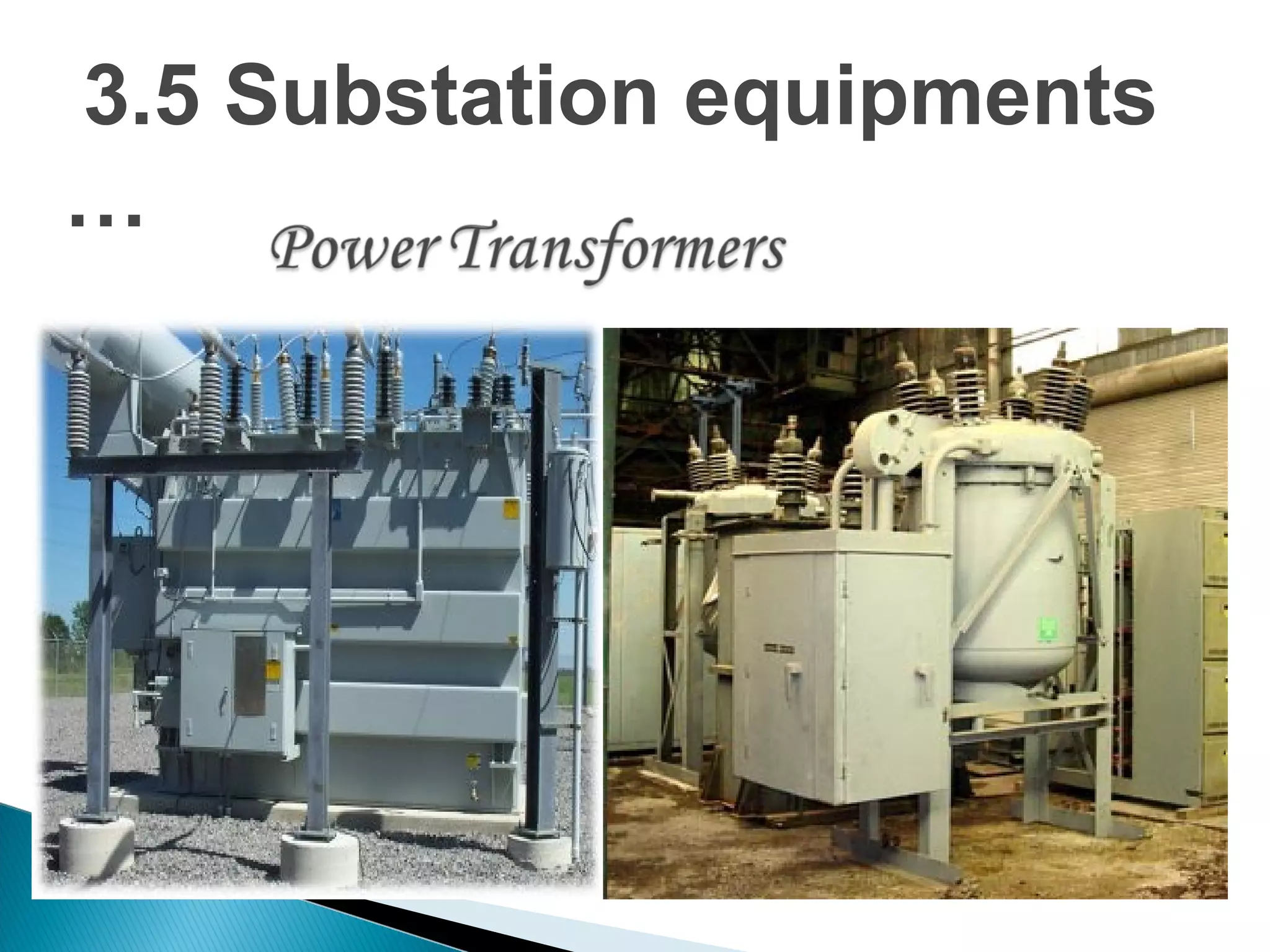3.5 Substation equipments
…
 
