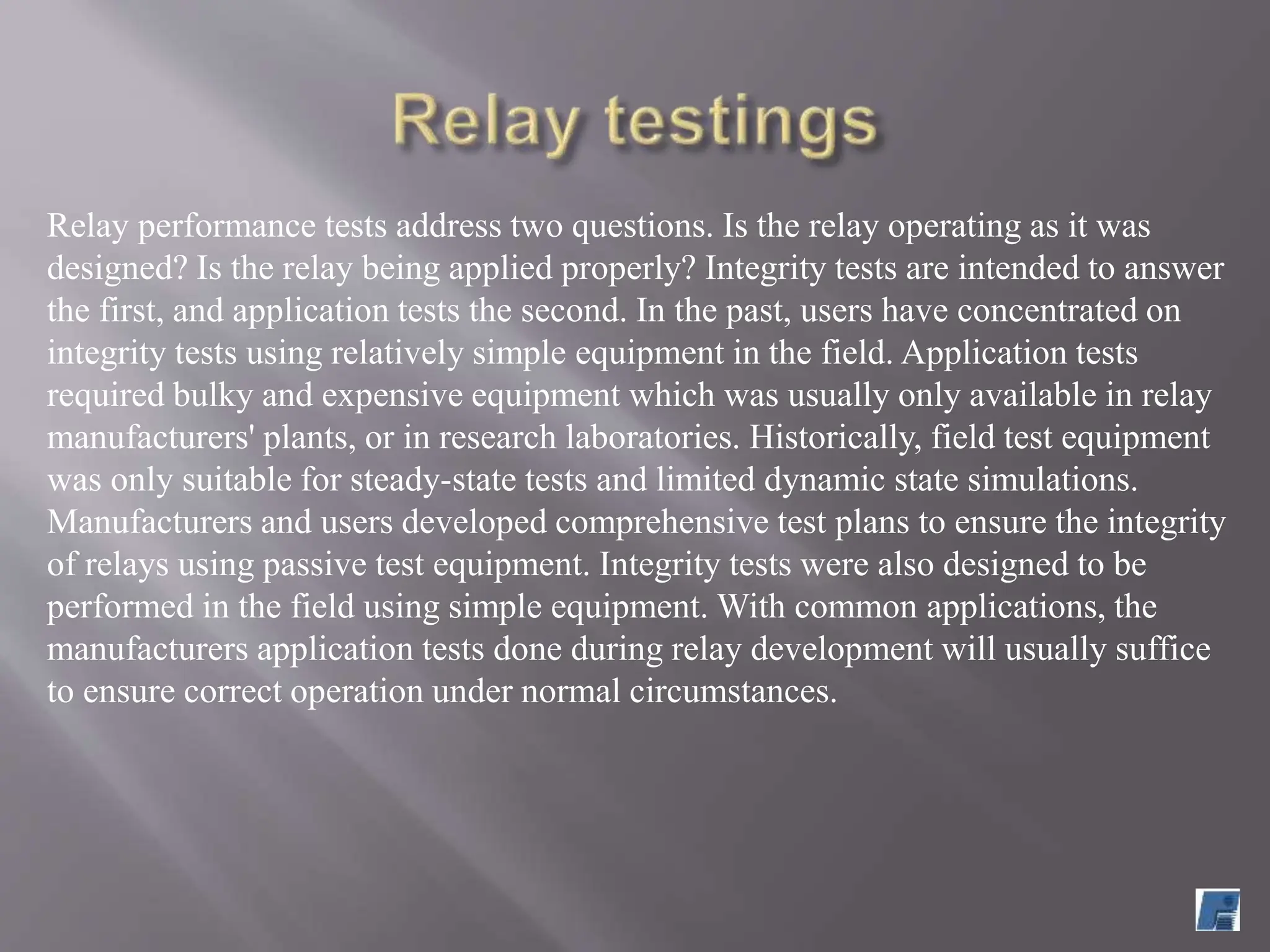 Power System Protection and Testing of Electrical Equipment.pptx