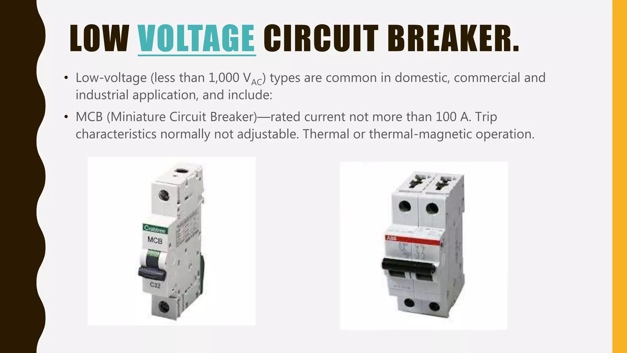 Power system protection devices