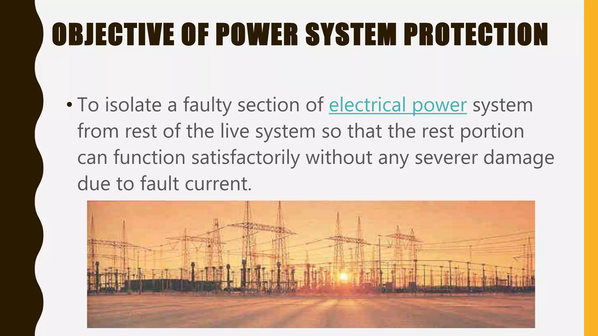 Power system protection devices