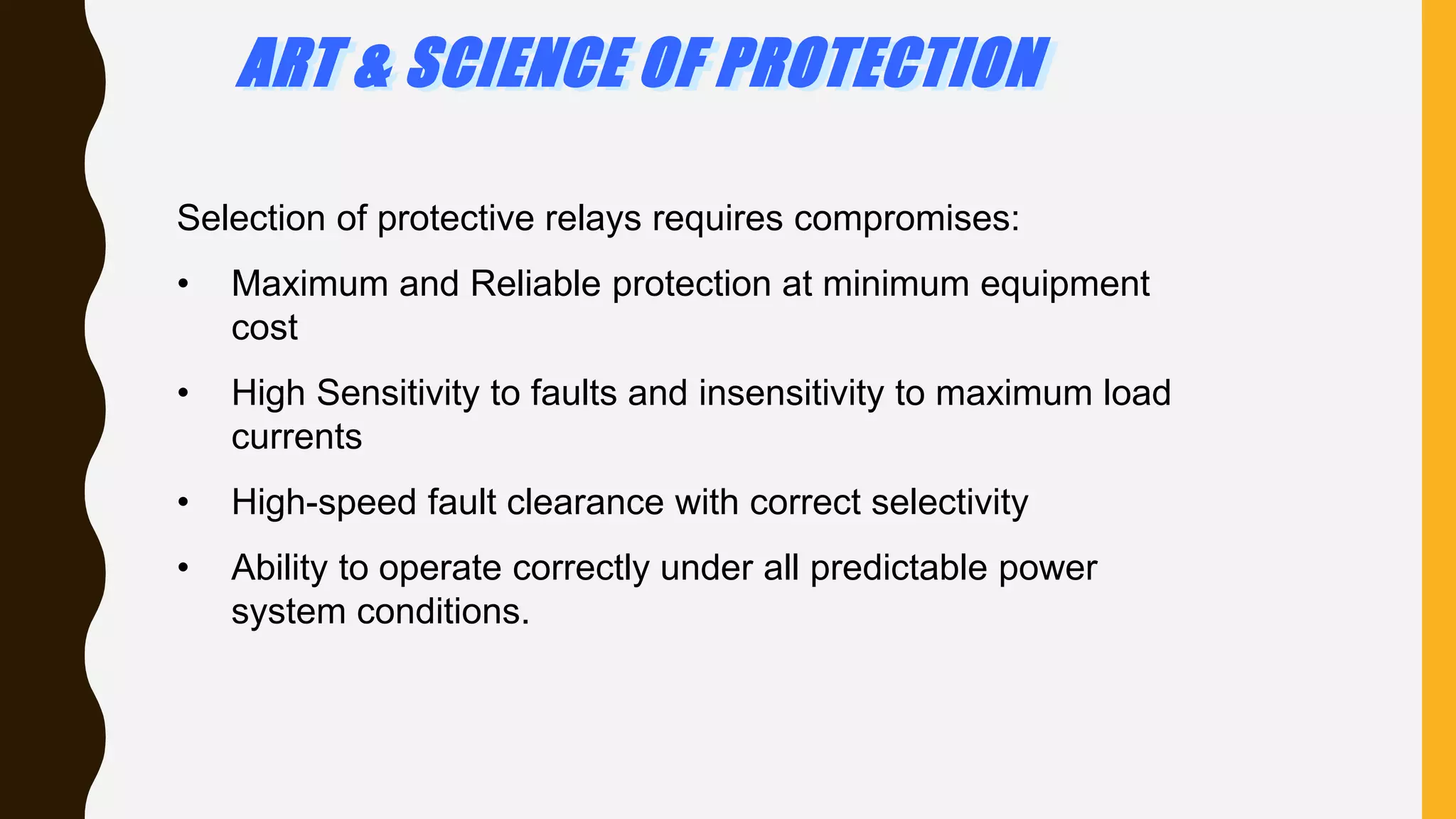 Power system protection devices
