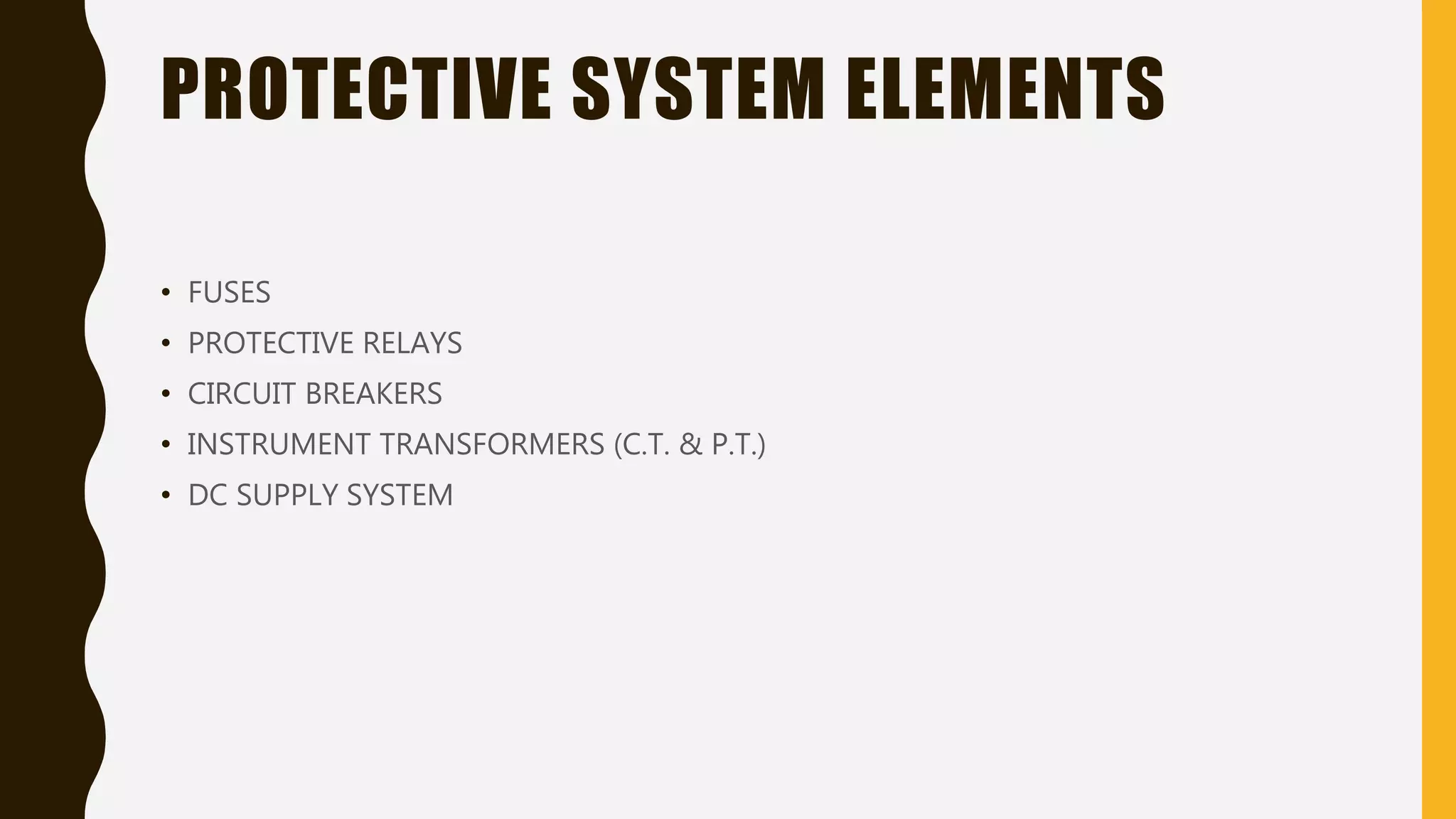 Power system protection devices
