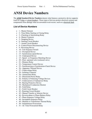 Power system protection_lecture_notes | PDF