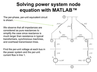 Power system representation is the method of simplifying complex three ...