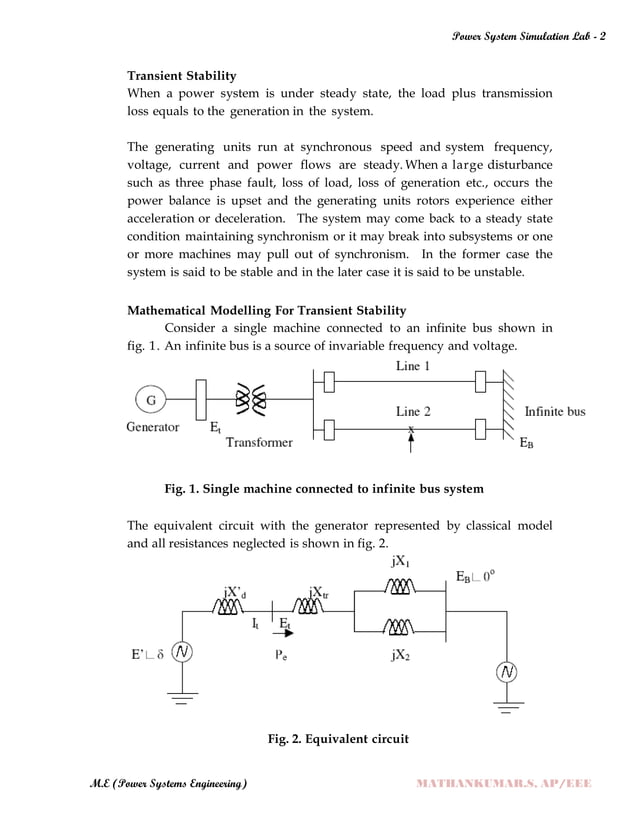 POWER SYSTEM SIMULATION 2 LAB MANUAL (ELECTRICAL ENGINEERING POWER