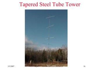 3/5/2007 459 Chapter 4 Transmission lines and cables 16
Tapered Steel Tube Tower
 