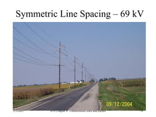 3/5/2007 459 Chapter 4 Transmission lines and cables 78
Symmetric Line Spacing – 69 kV
 