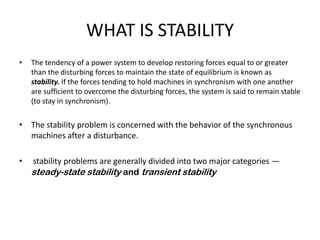 Power system stability | PPTX