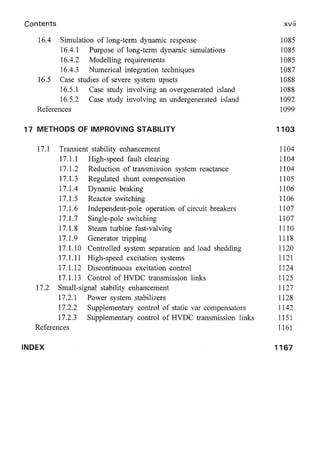 Power system stability and control by prabha kundur | PDF