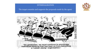 INTERNALISATION
The target commits and supports the proposals made by the agent.
 