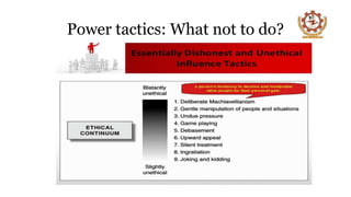 Power tactics: What not to do?
 