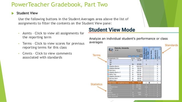 power teacher gradebook part two