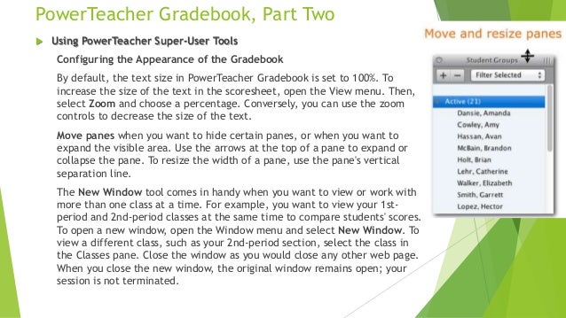 power teacher gradebook part two