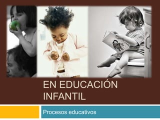 HÁBITOS Y RUTINAS
EN EDUCACIÓN
INFANTIL
Procesos educativos
 