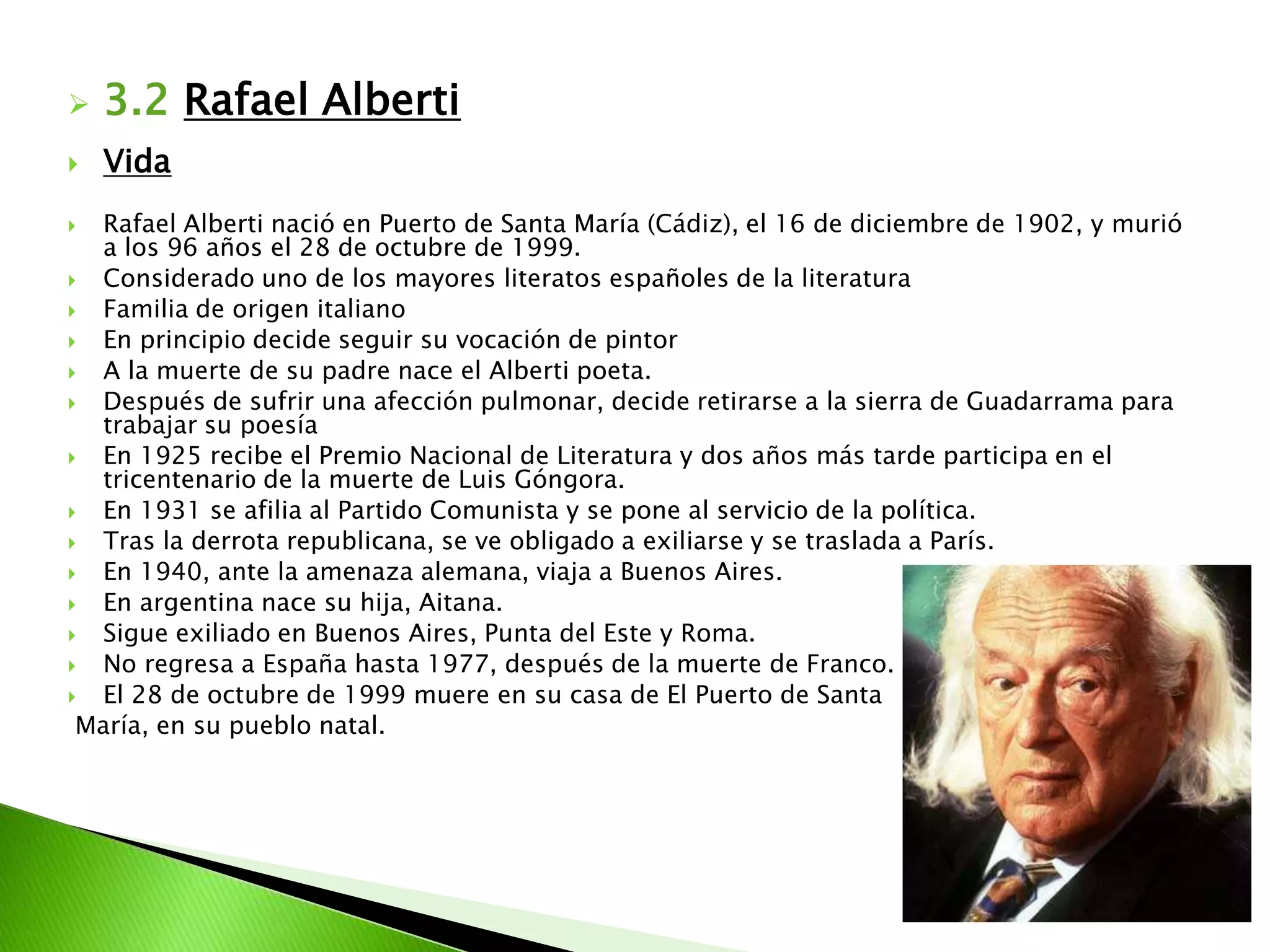 2.3 Aportaciones poéticas de la Generación del 27