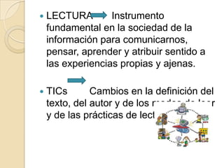  LECTURA Instrumento
fundamental en la sociedad de la
información para comunicarnos,
pensar, aprender y atribuir sentido ...