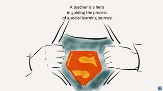 A teacher is a hero
in guiding the process
of a social learning journey
 