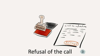 Refusal of the call
 